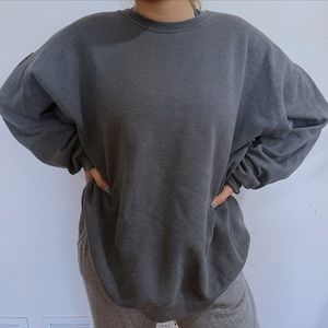 Oversized grey crewneck